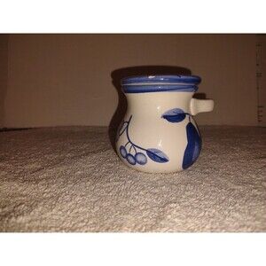 4" Porcelain Twig And Berry Jam Jar